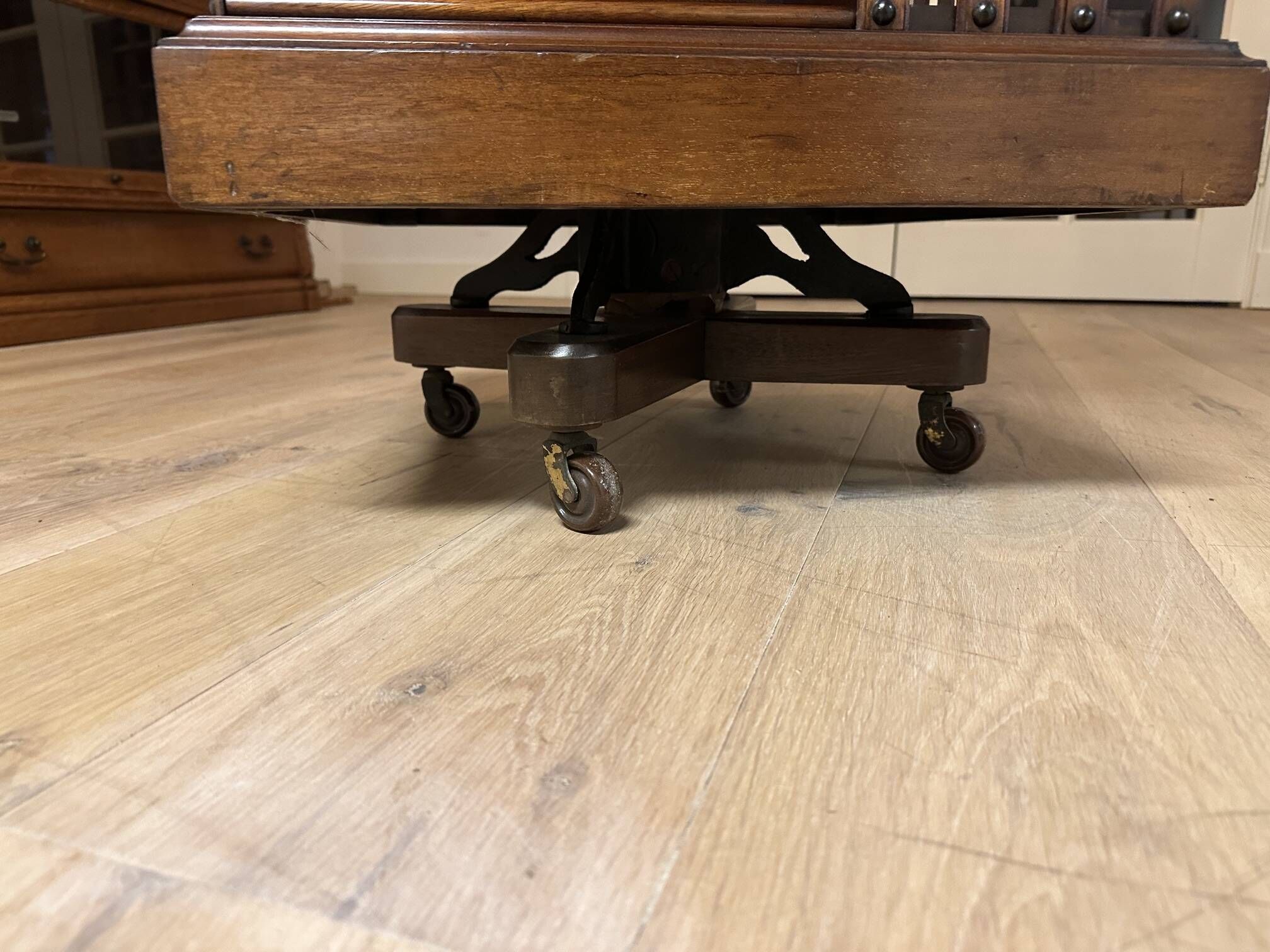 mahogany revolving bookcase