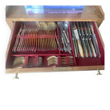 Set of Christofle silver-plated cutlery.