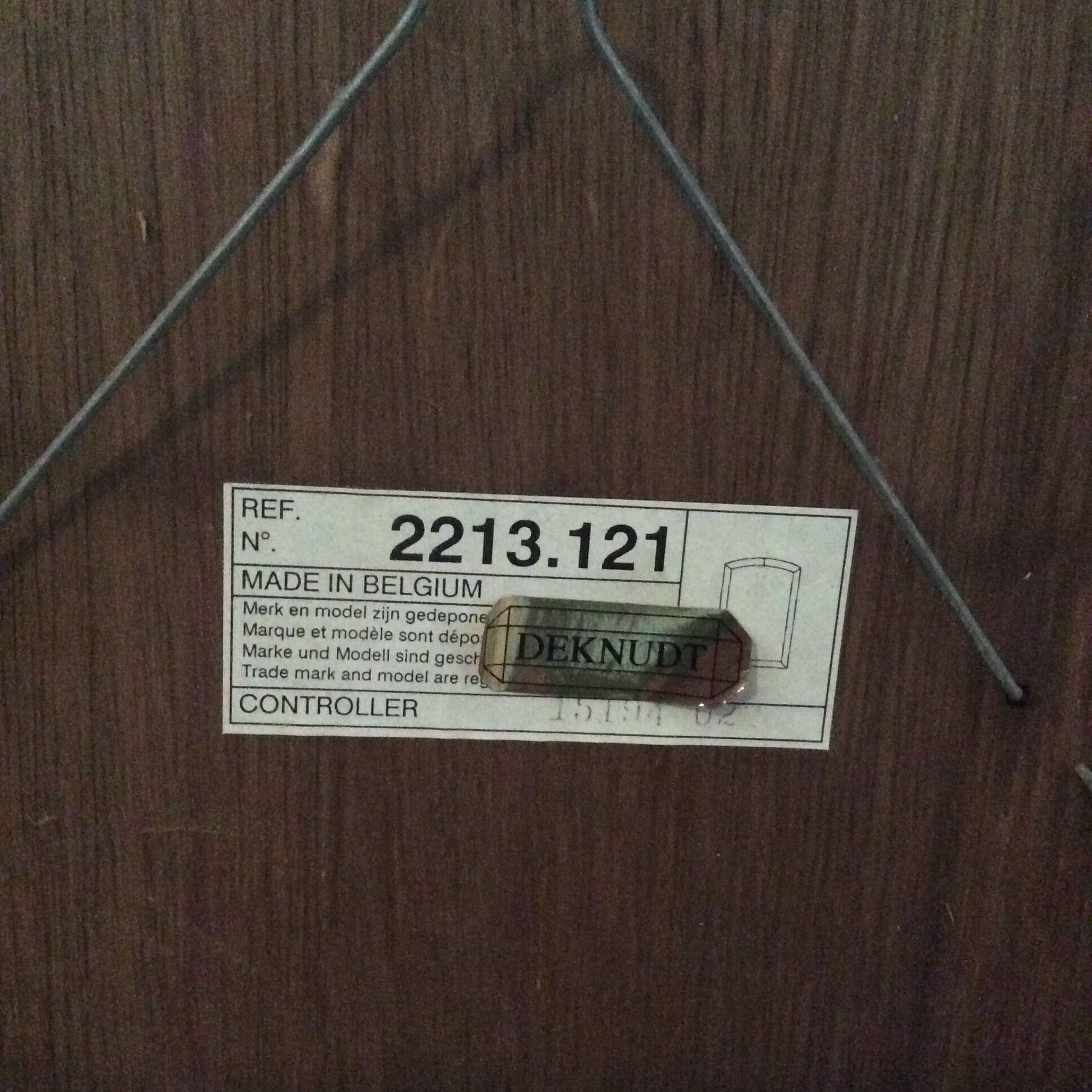 Miroir doré à  parcloses Deknudt des années 70