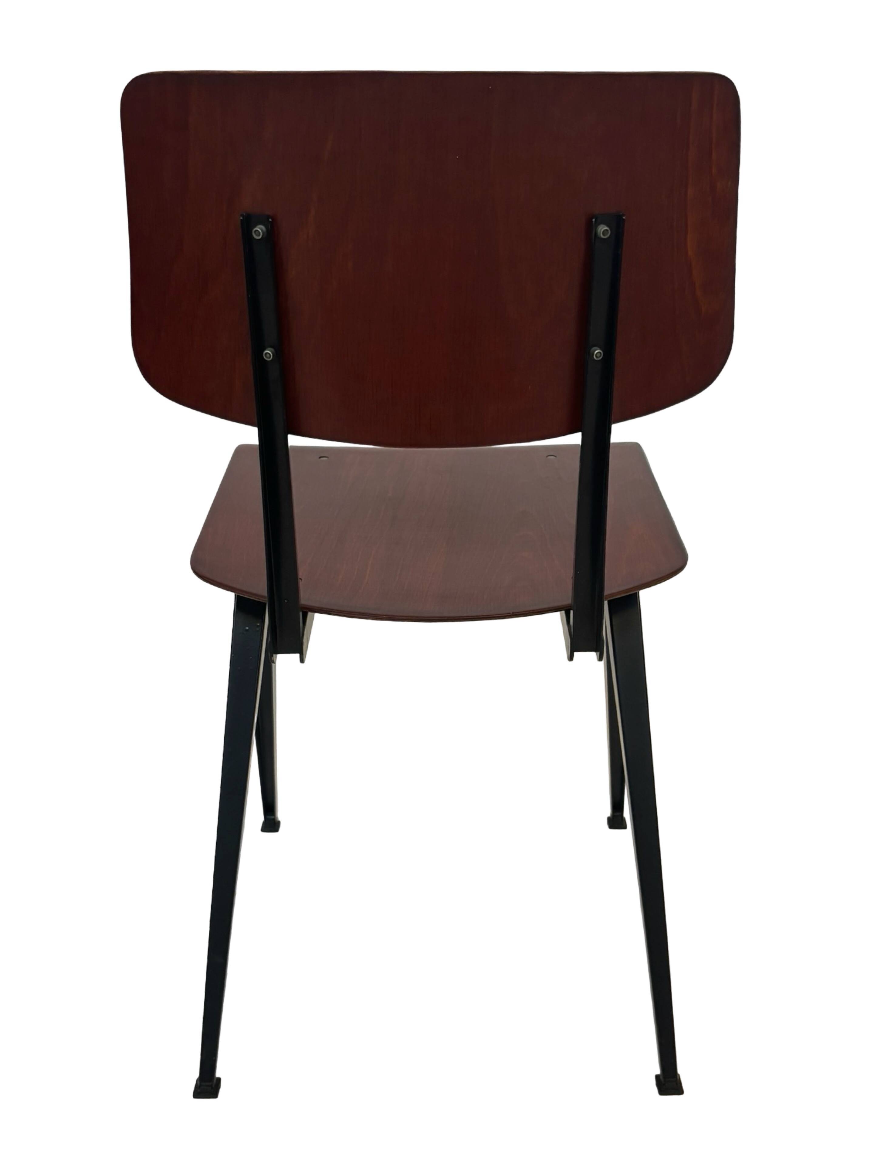 Set of 4 vintage school chairs Galvanitas S16 Netherlands Design