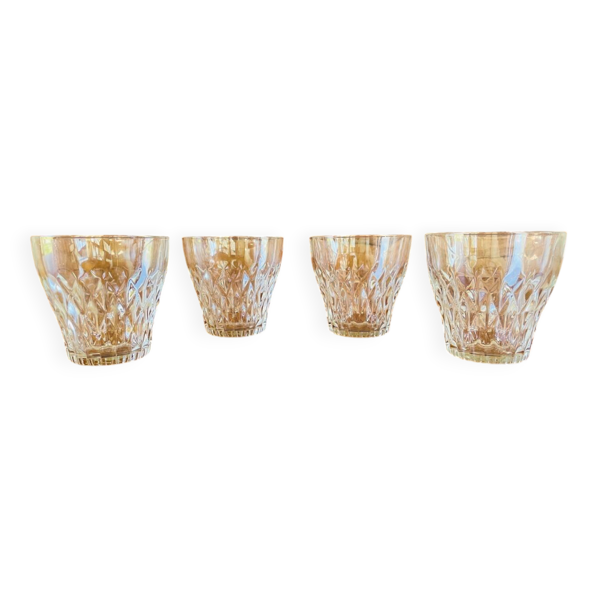 Set of 4 vintage glasses by Vereco