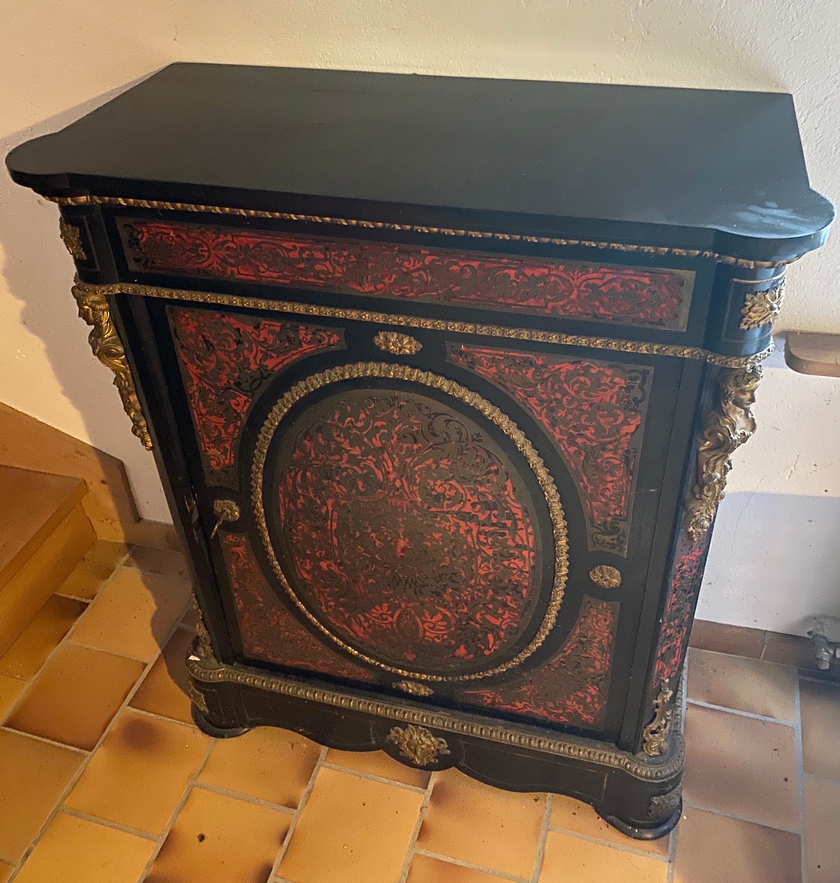 Furniture Ball in marquetry Napoleon III era