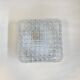 Square glass wall light ceiling lamp 1970 1980 seventies eighties