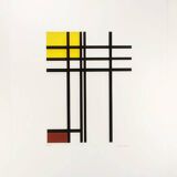 1970s Piet Mondrian Limited Edition Lithograph Numbered in Pencil.