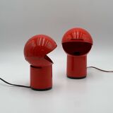 Pair of Space Age Table or Wall Lamps 'Asteroidi' by Siberin Caronno, 70s
