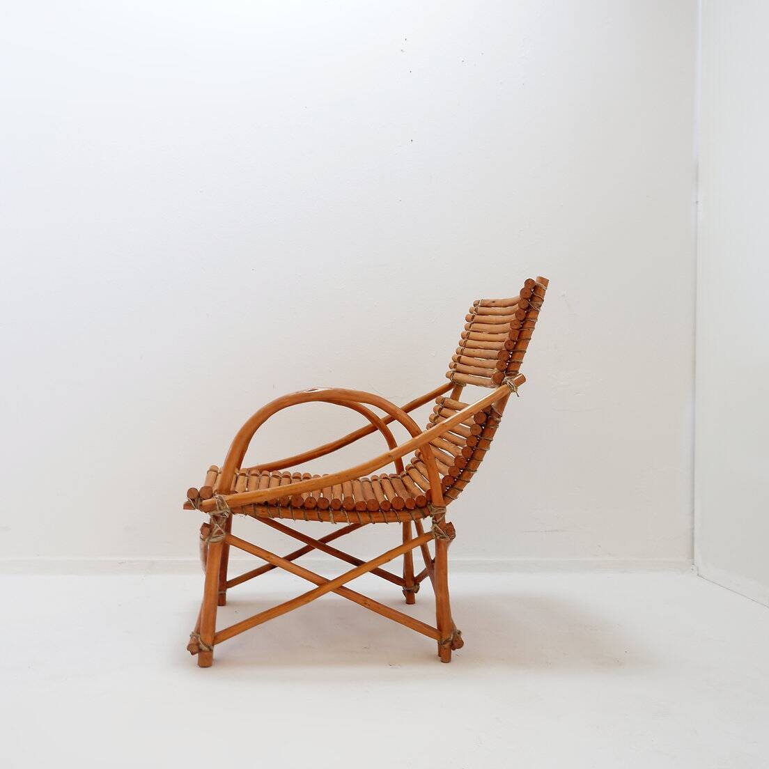 Vintage Bamboo armchair - 20th