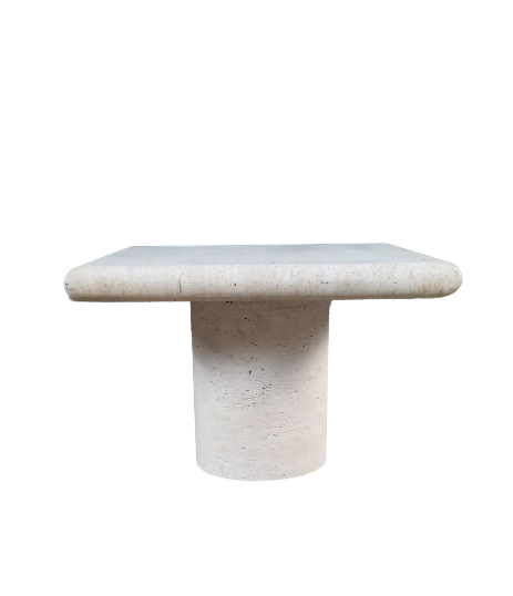Travertine table, Italy, 1980s