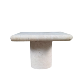 Travertine table, Italy, 1980s