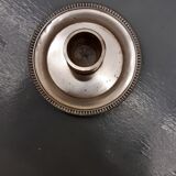 Small silver metal candle holder