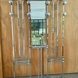 Art deco wall-mounted coat rack