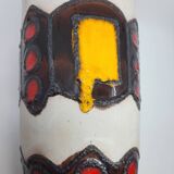 Vase West Germany in multicoloured ceramic Germany 1960
