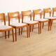 6 chaises de salle à manger | John Mortensen | Niels Koefoed | Modèle Ole | Teck