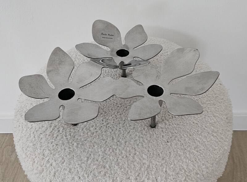 Vintage candlestick pair by Monika Mulder