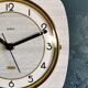 Vintage formica clock rectangular silent wall clock "Gray Galion"