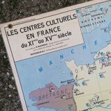Old MDI History Map: The Crusades-Cultural Centres in France