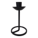 Black wrought iron candlestick