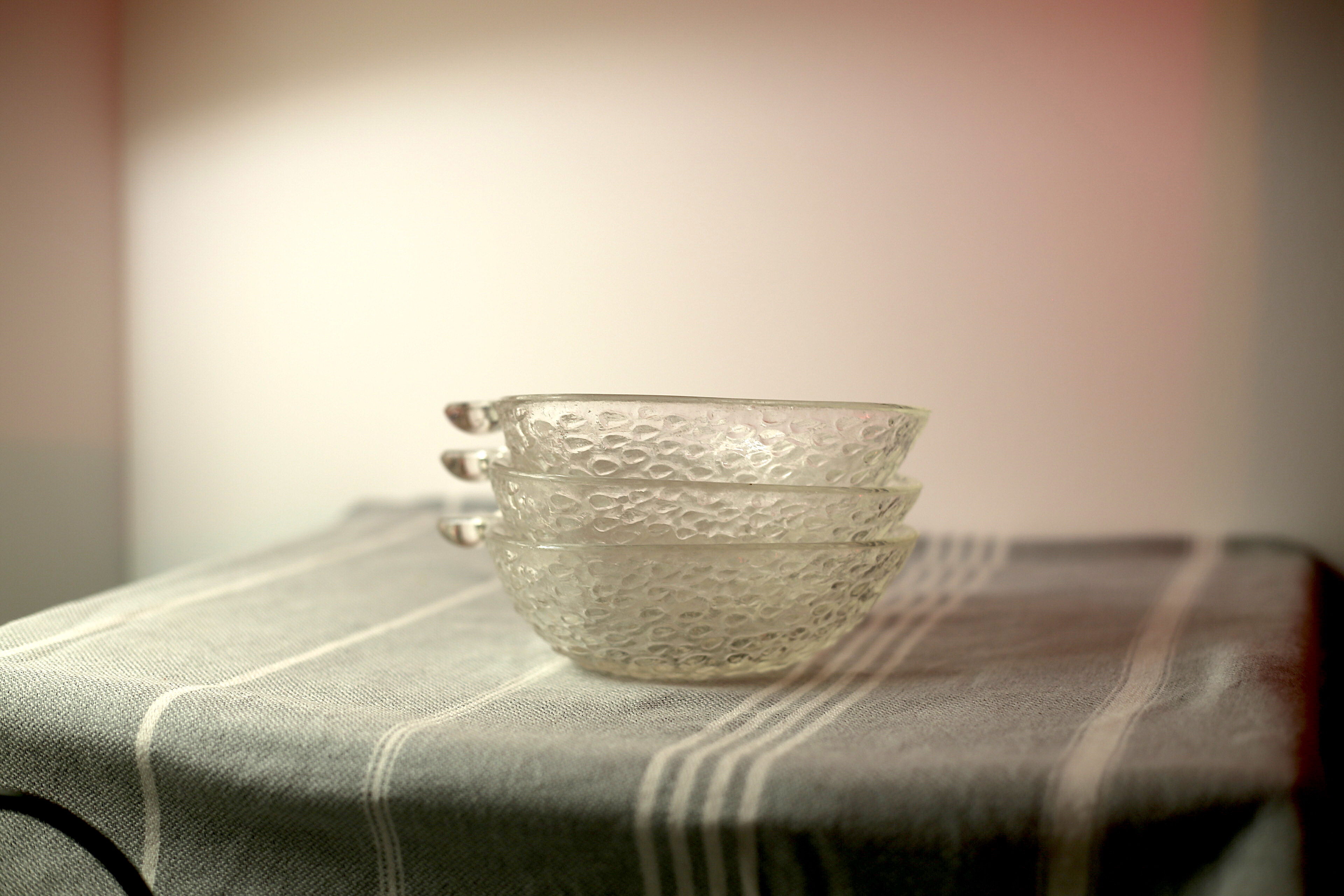 Vintage strawberry-shaped cups