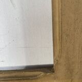 Double portes de passage en verre et sapin patiné, XXème siècle
