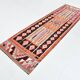 3x11 Burgundy & Orange Vintage Runner Rug, 95x325Cm