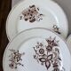Set of 6 vintage dinner plates from Sarreguemines, Danish model 210412.