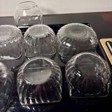 9 coupelles Daum Venetian Ribs