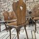 Lot chaises bistrot alsacienne 1960