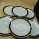 Lot 6 flat plates porcelain hutschenreuther selb bavaria