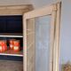GLASS CABINET IN SOLID OAK
