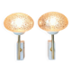 Pair of 1980s Italian style lamps in brass with marble base