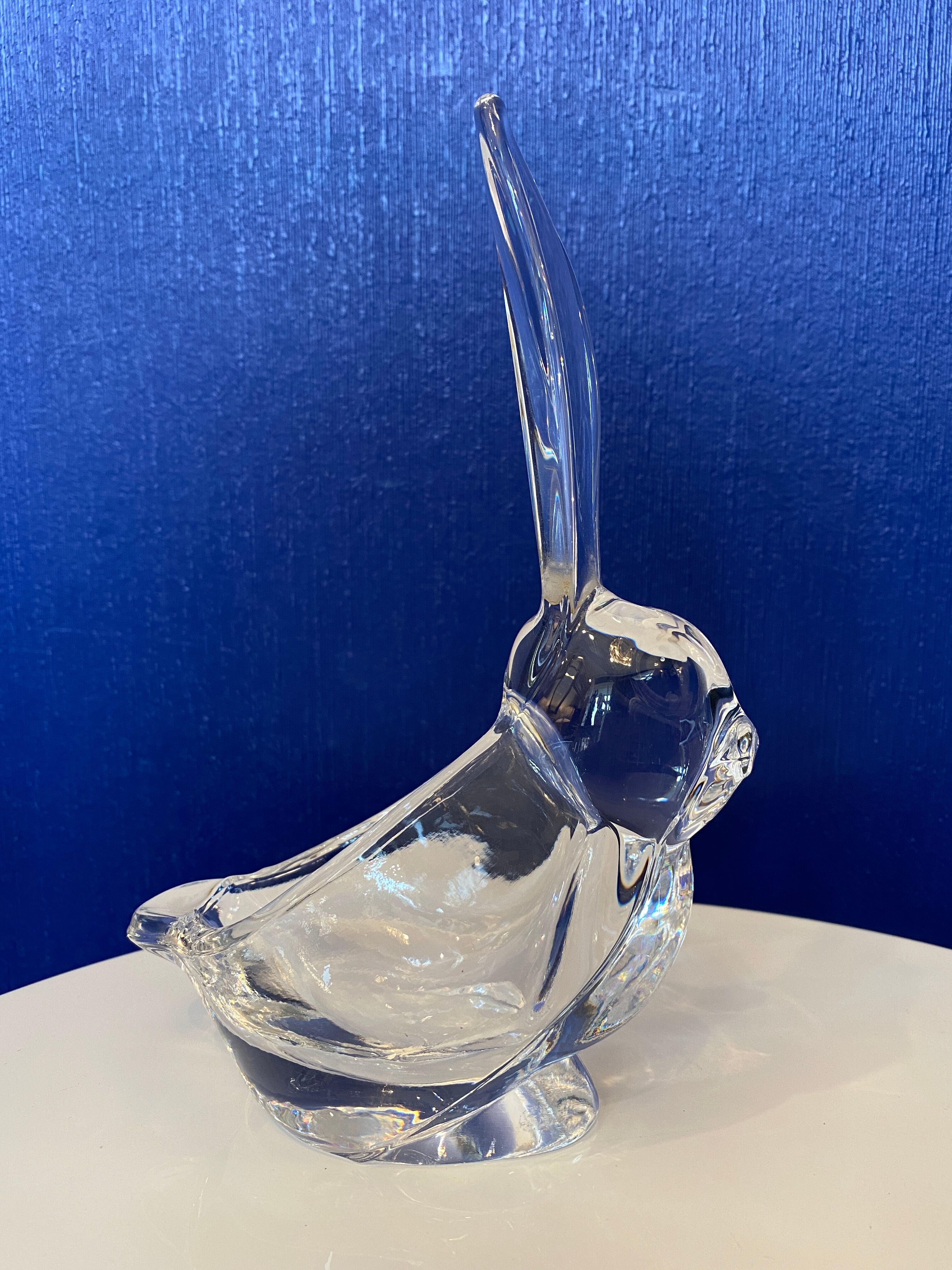 Glass rabbit cup Art Vannes france