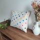 Berber cushion with bright tiles