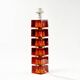 Large Mid Century Scandinavian Glass & Brass Table Lamp By Carl Fagerlund For Orrefors, Sweden, 1960