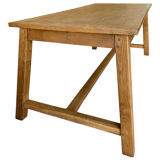 Solid oak dining table