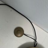 Golden metal floor lamp with reading light