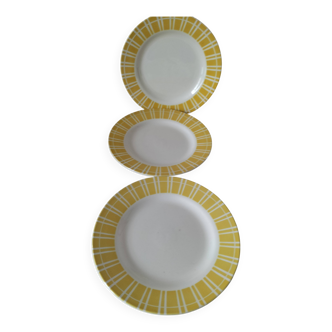 Digoin Sarreguemines plates model 9611