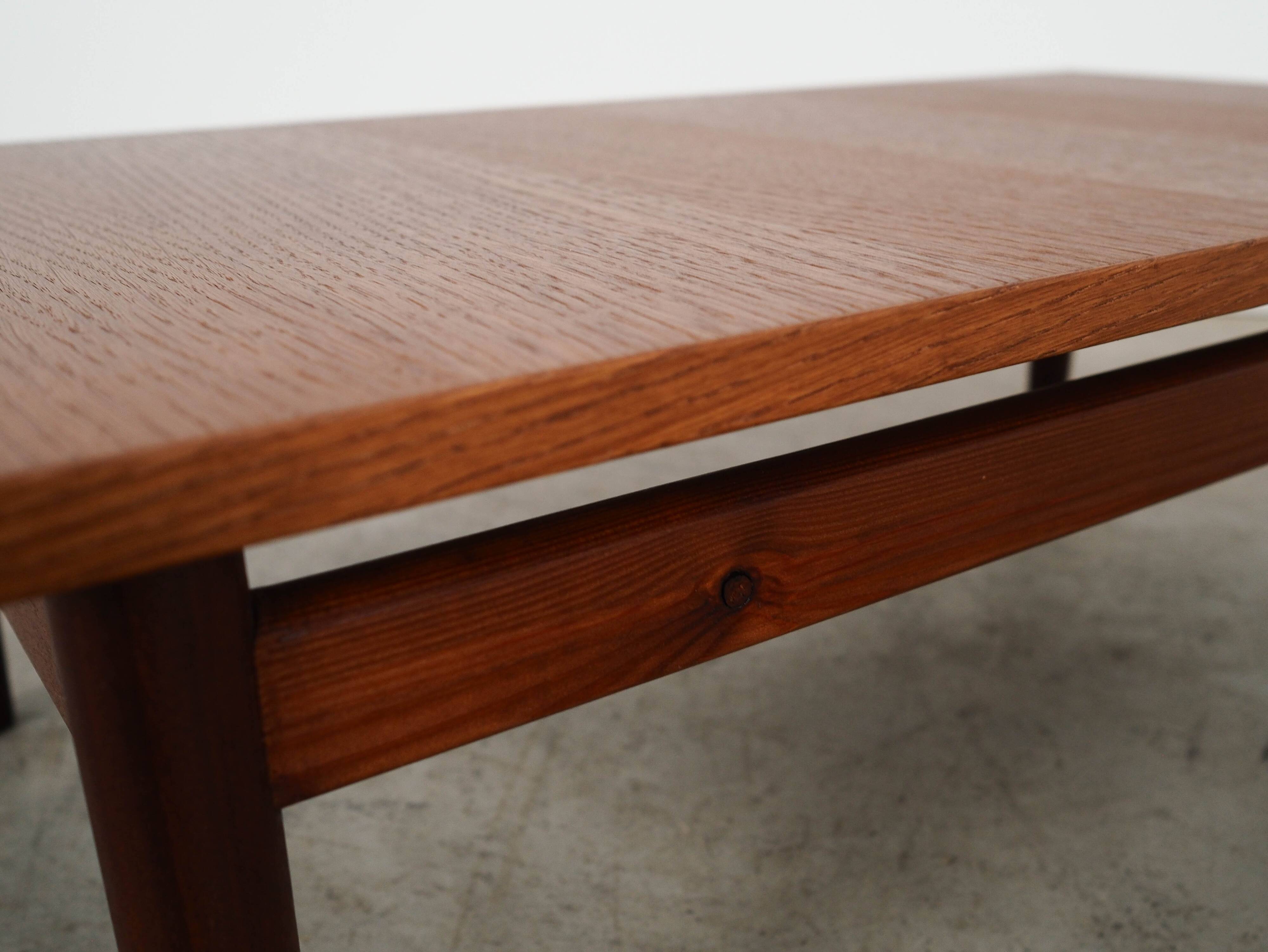 Oak coffee table, Danish design, 1970s, made in Denmark