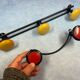 Coat rack, iron & plastic hook vintage trend 24 & 40 cm lot of 2