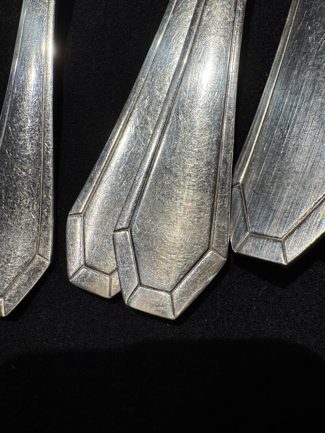 Set of 11 antique place settings – Saglier Frères & Cie, silversmiths in Paris