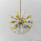 Lustre Spoutnik 12 lumières Flacon Stejnar Nikoll années 1960 vintage