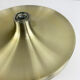 Applique Space Age par Honsel Leuchten en aluminium doré, Flush Light