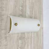 Vintage lucite and brass wall lamp ,1970s