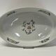 Set of 3 porcelain dishes from Paris, Poppy decoration model.