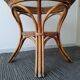 High table in rattan and wicker of the 1970s