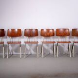 6x S16 chair by Galvanitas. Circa 1970