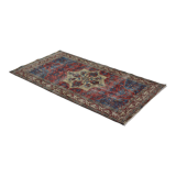 Anatolian handmade vintage rug 222 cm x 117 cm