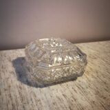 Vintage glass and crystal jewelry box