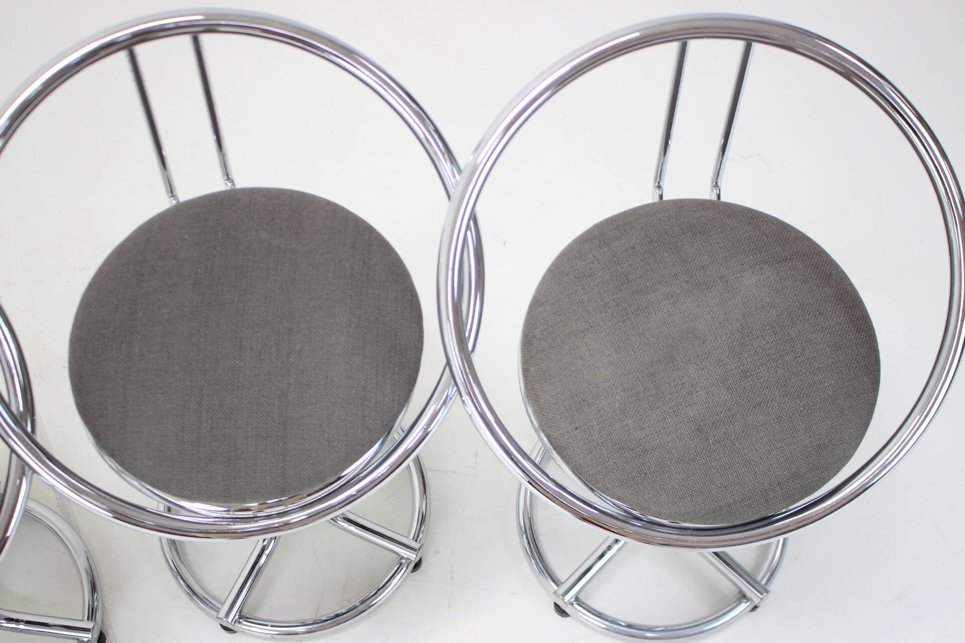 Pair of midcentury bar stools, italy 1970s