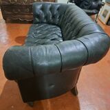 Canapé - chesterfield cuir noir