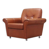 Leather armchair, Danish design, 1960s, production: Denmark