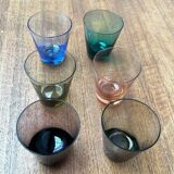 Coloured Shot Glasses German Mid-Century, 1960s, Set of 6